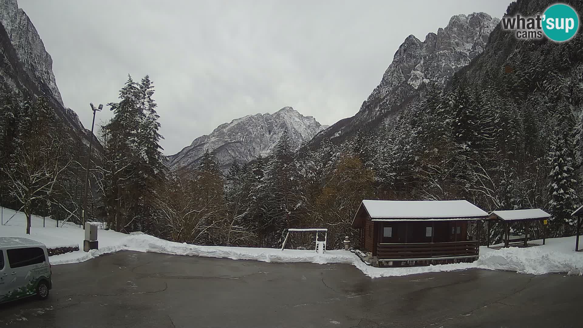 Cámara web Log pod Mangartom – Vista a Jerebica y Rombon – Bovec – Eslovenia