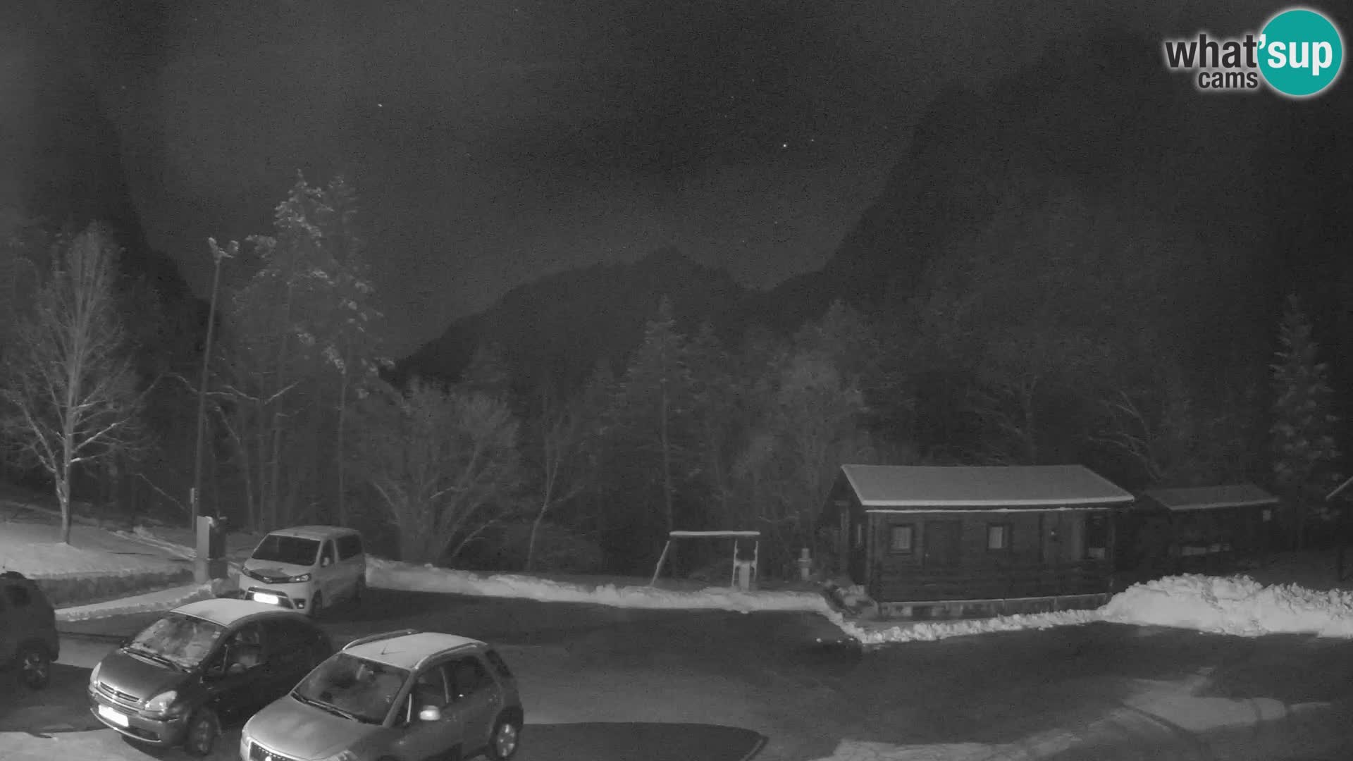 Log pod Mangartom Webcam – Blick auf Jerebica und Rombon – Bovec – Slowenien