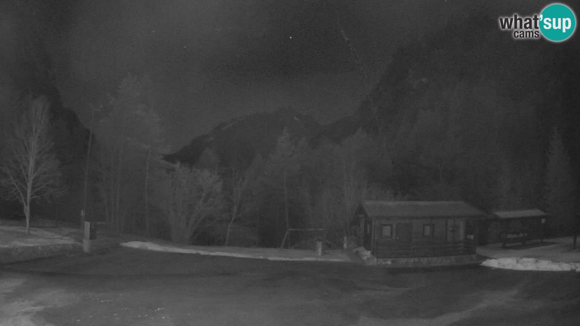 Log pod Mangartom webcam – View to Jerebica and Rombon – Bovec – Slovenia