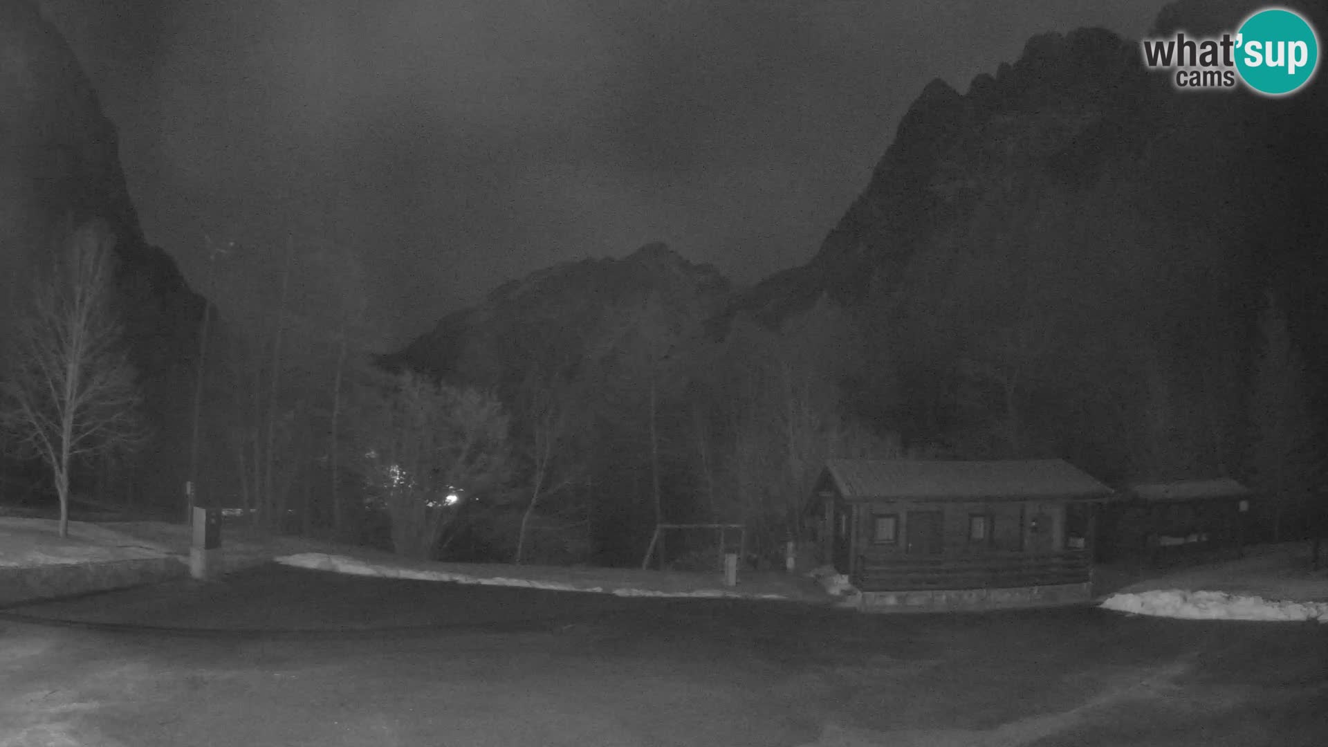 Log pod Mangartom webcam – View to Jerebica and Rombon – Bovec – Slovenia