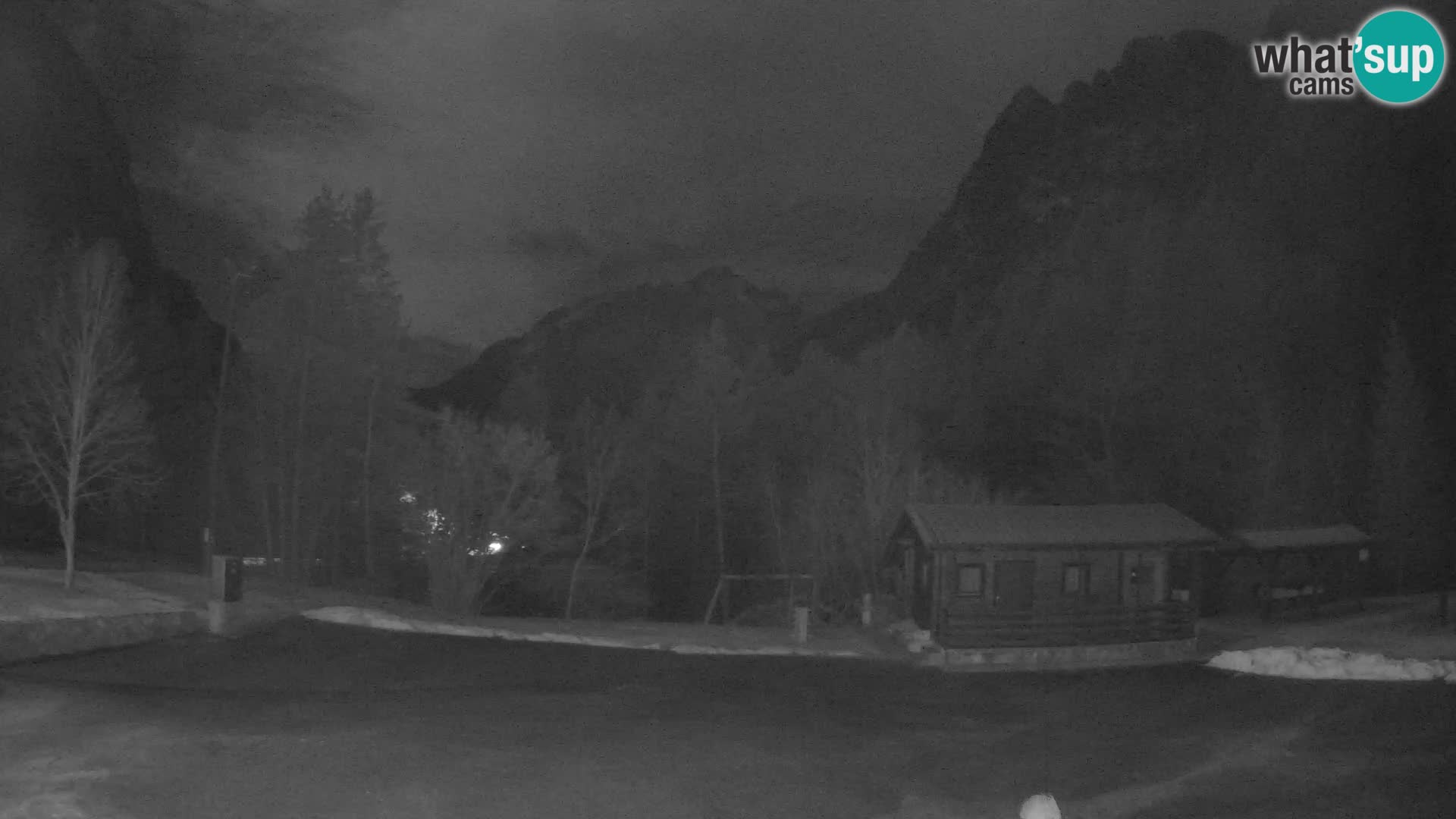 Log pod Mangartom webcam – View to Jerebica and Rombon – Bovec – Slovenia