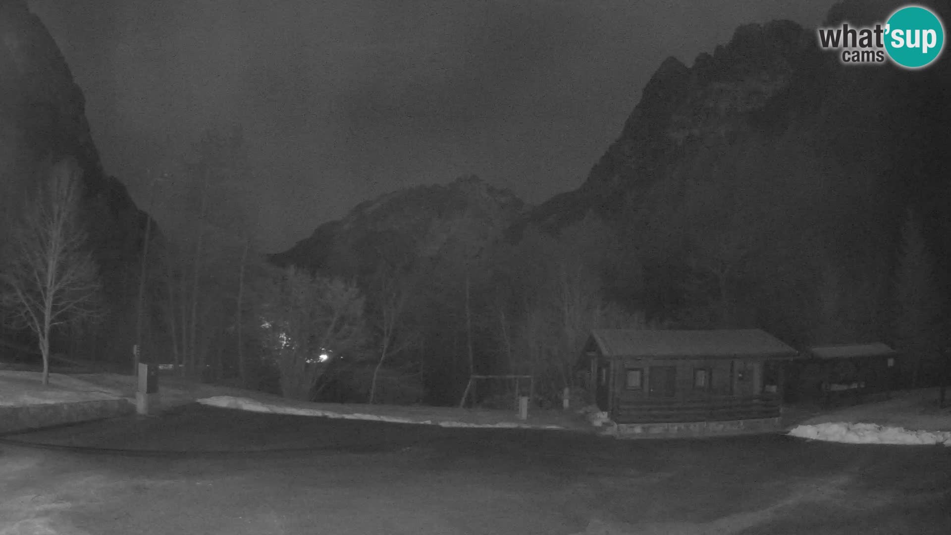 Log pod Mangartom Webcam – Blick auf Jerebica und Rombon – Bovec – Slowenien