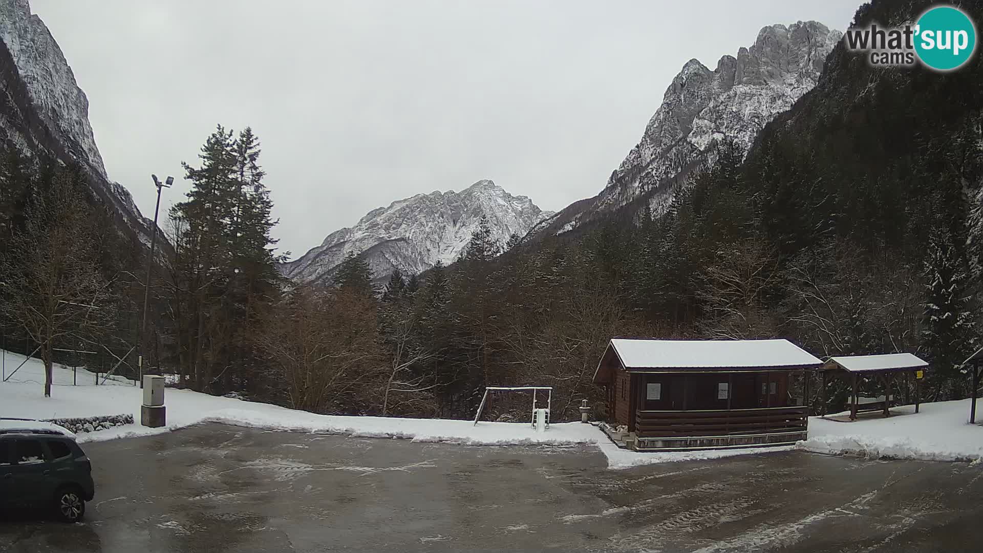 Log pod Mangartom webcam – Vue sur Jerebica et Rombon – Bovec – Slovénie