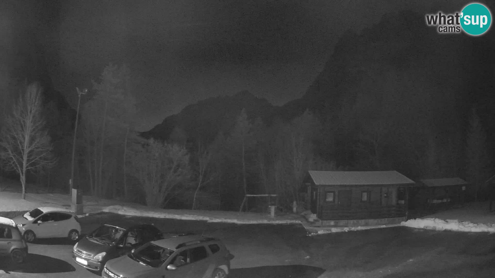 Log pod Mangartom webcam – View to Jerebica and Rombon – Bovec – Slovenia