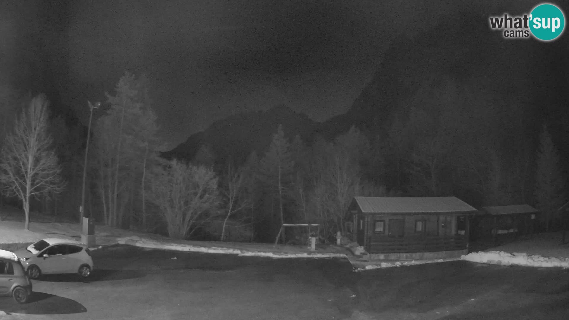 Log pod Mangartom webcam – View to Jerebica and Rombon – Bovec – Slovenia