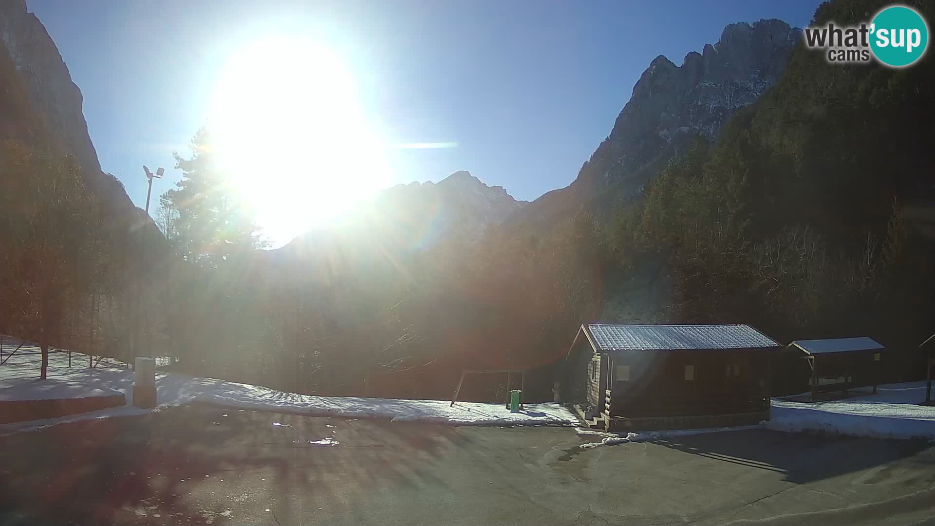 Log pod Mangartom webcam – Vue sur Jerebica et Rombon – Bovec – Slovénie