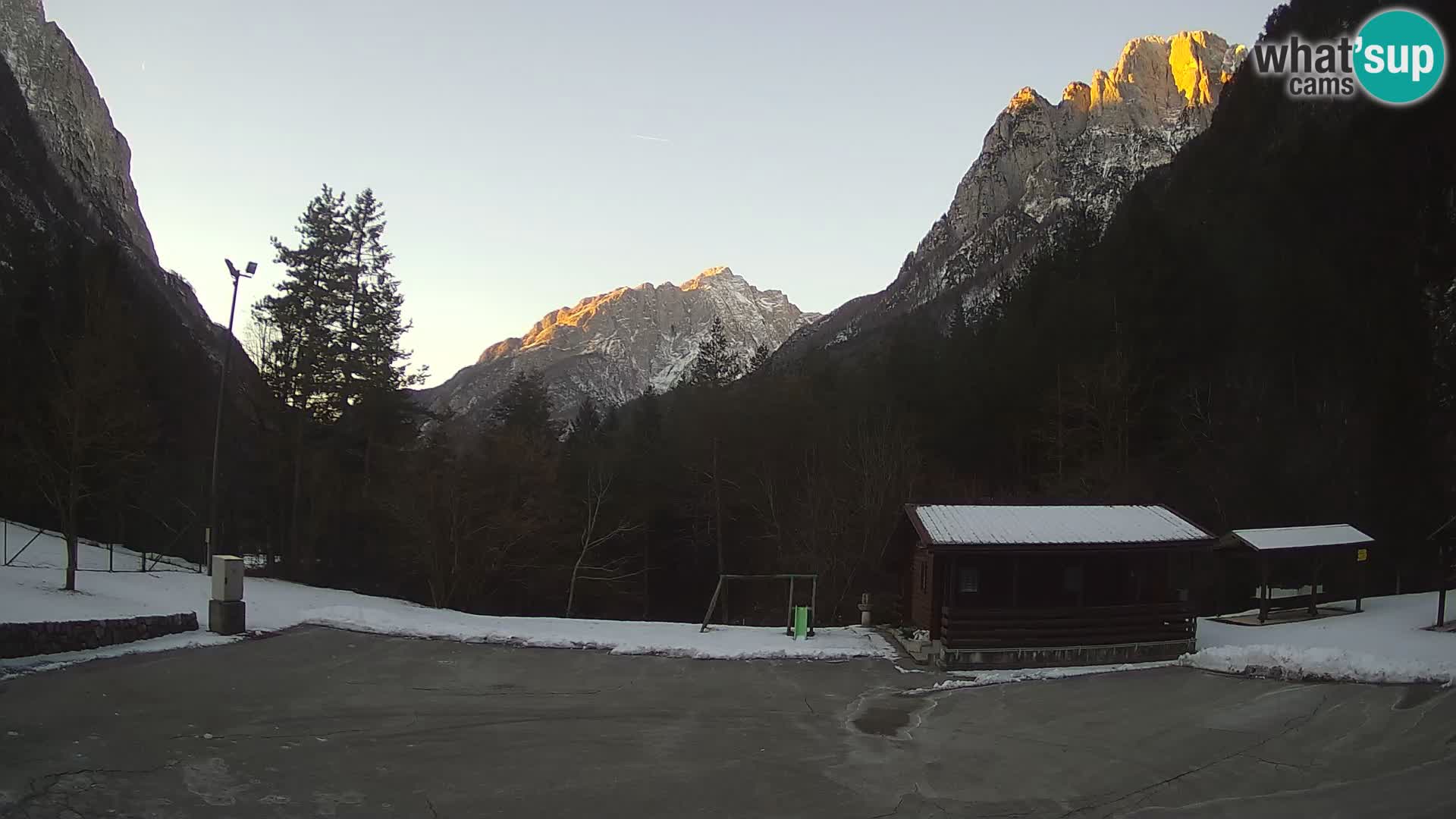 Log pod Mangartom webcam – View to Jerebica and Rombon – Bovec – Slovenia