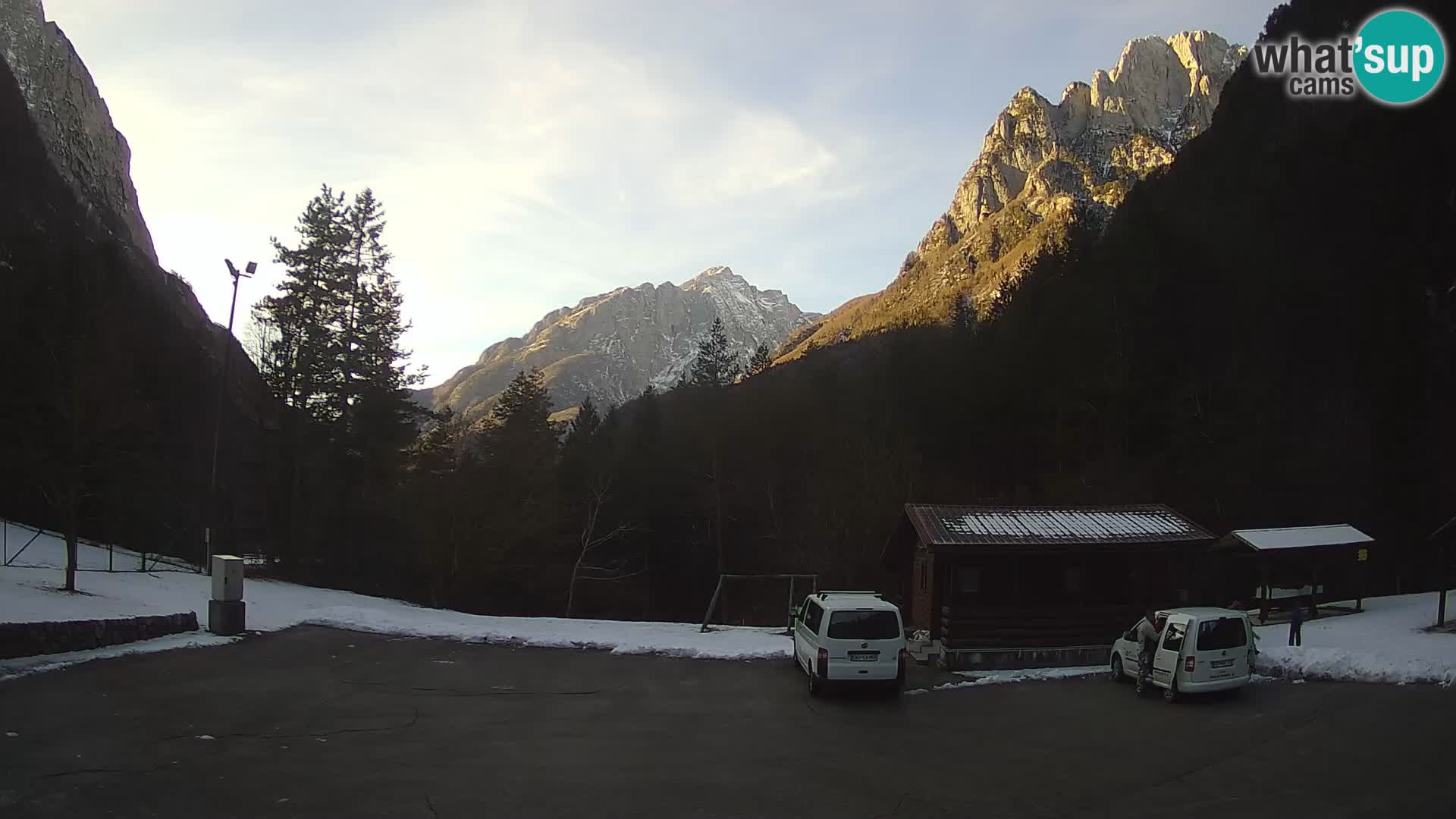 Log pod Mangartom webcam – View to Jerebica and Rombon – Bovec – Slovenia