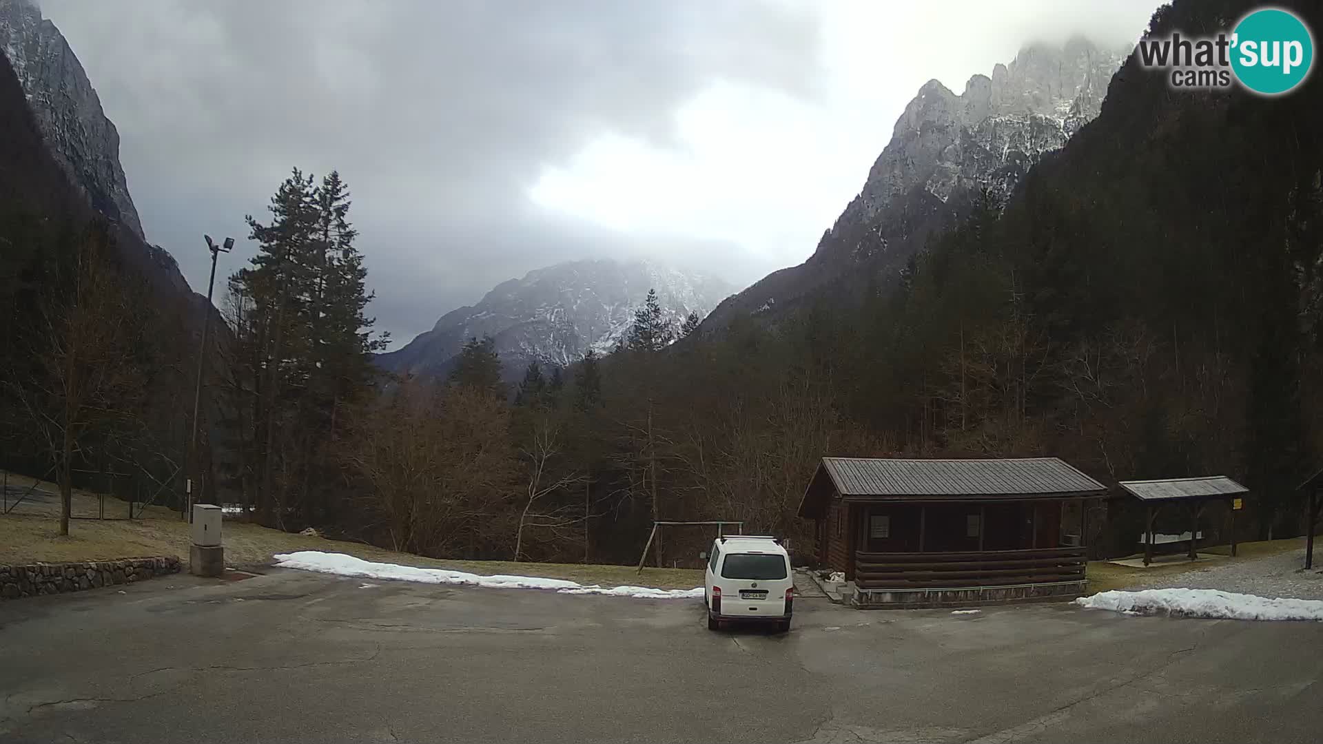 Log pod Mangartom webcam – Vue sur Jerebica et Rombon – Bovec – Slovénie