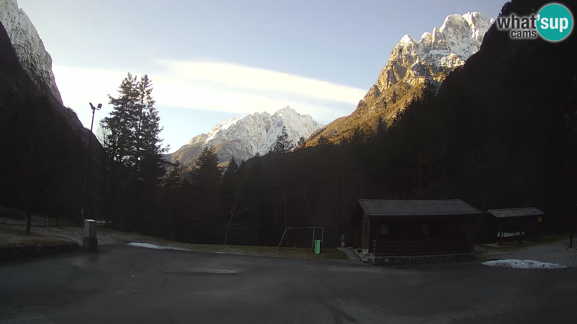 Log pod Mangartom webcam – View to Jerebica and Rombon – Bovec – Slovenia