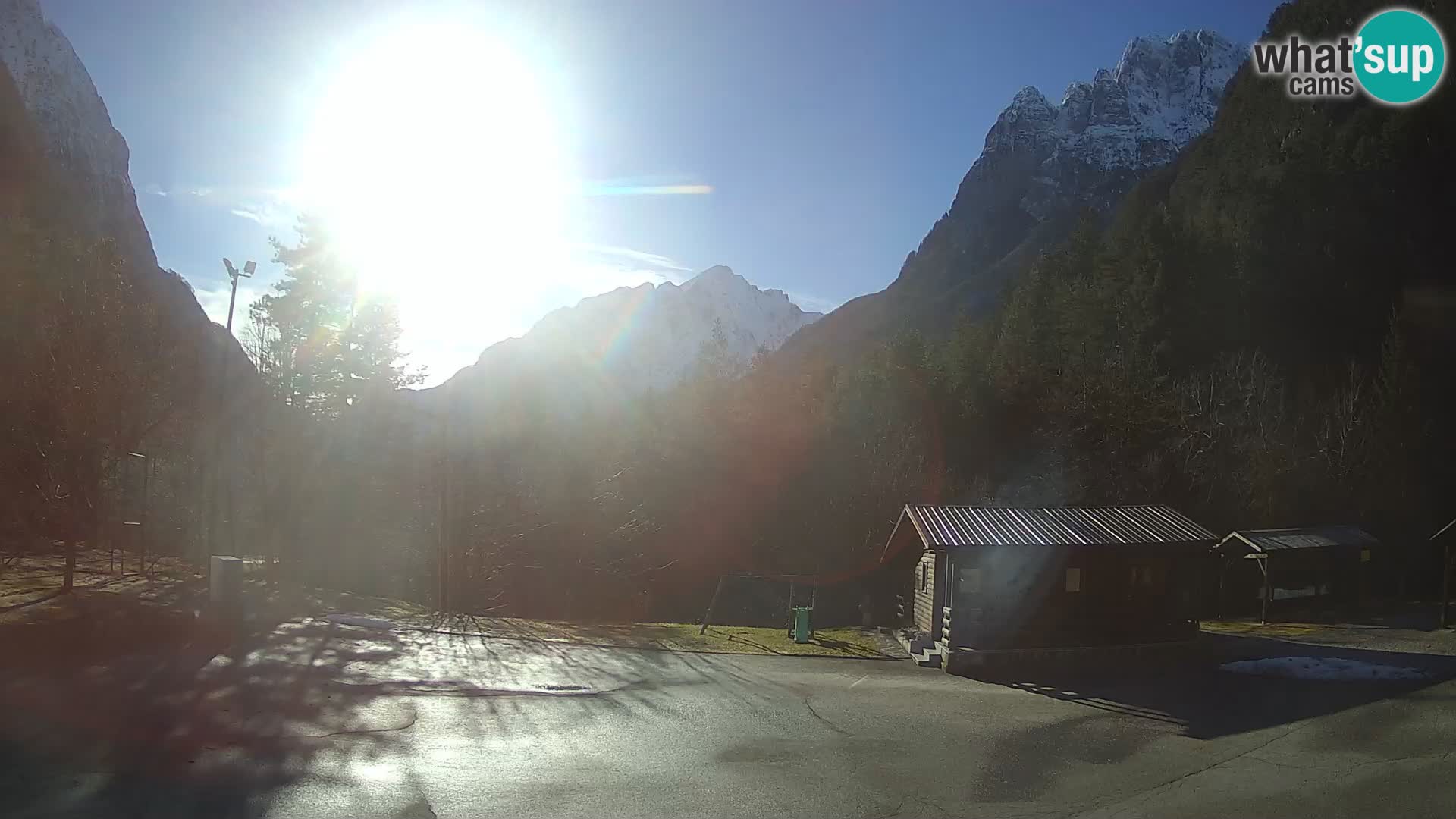 Log pod Mangartom webcam – Vue sur Jerebica et Rombon – Bovec – Slovénie