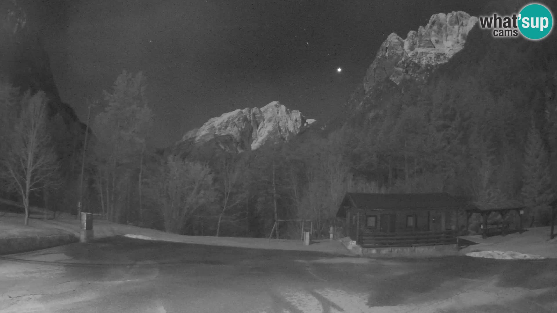 Log pod Mangartom webcam – Vue sur Jerebica et Rombon – Bovec – Slovénie