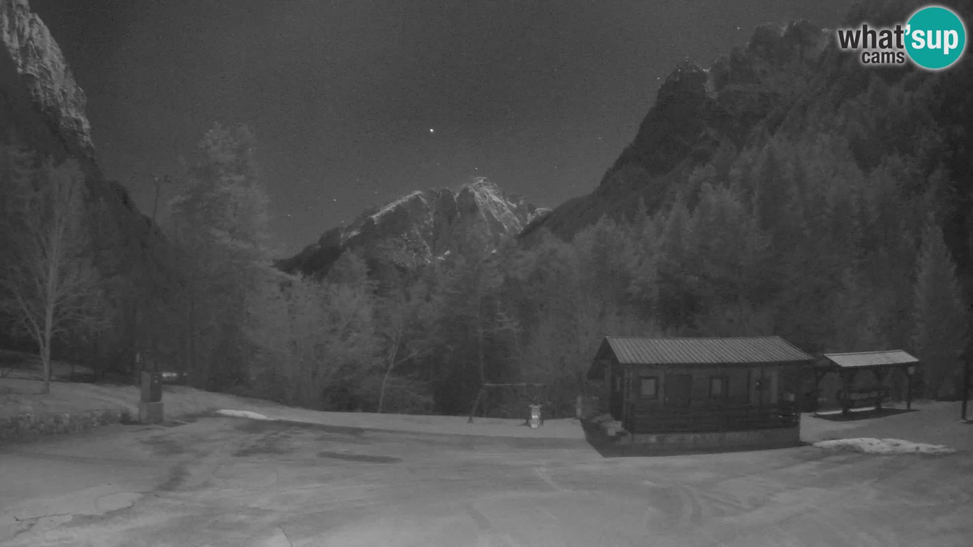 Log pod Mangartom webcam – Vue sur Jerebica et Rombon – Bovec – Slovénie