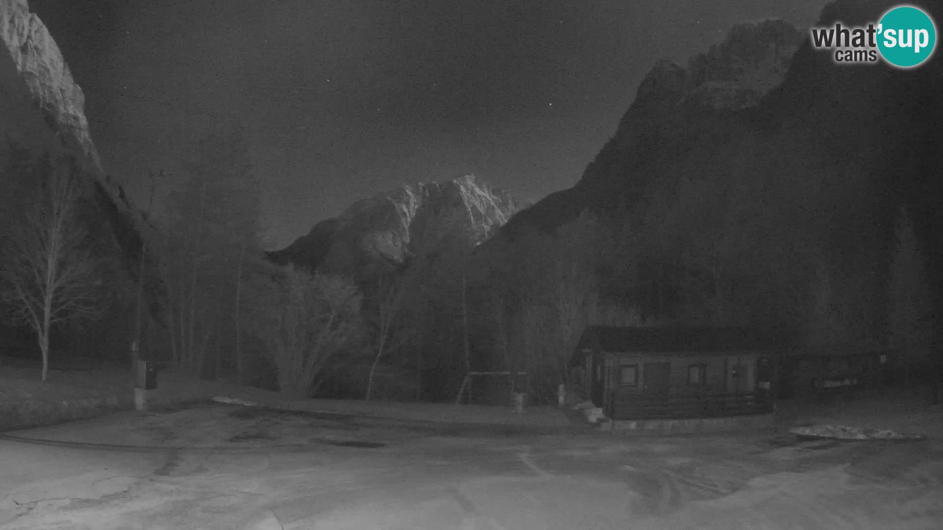 Log pod Mangartom webcam – Vue sur Jerebica et Rombon – Bovec – Slovénie