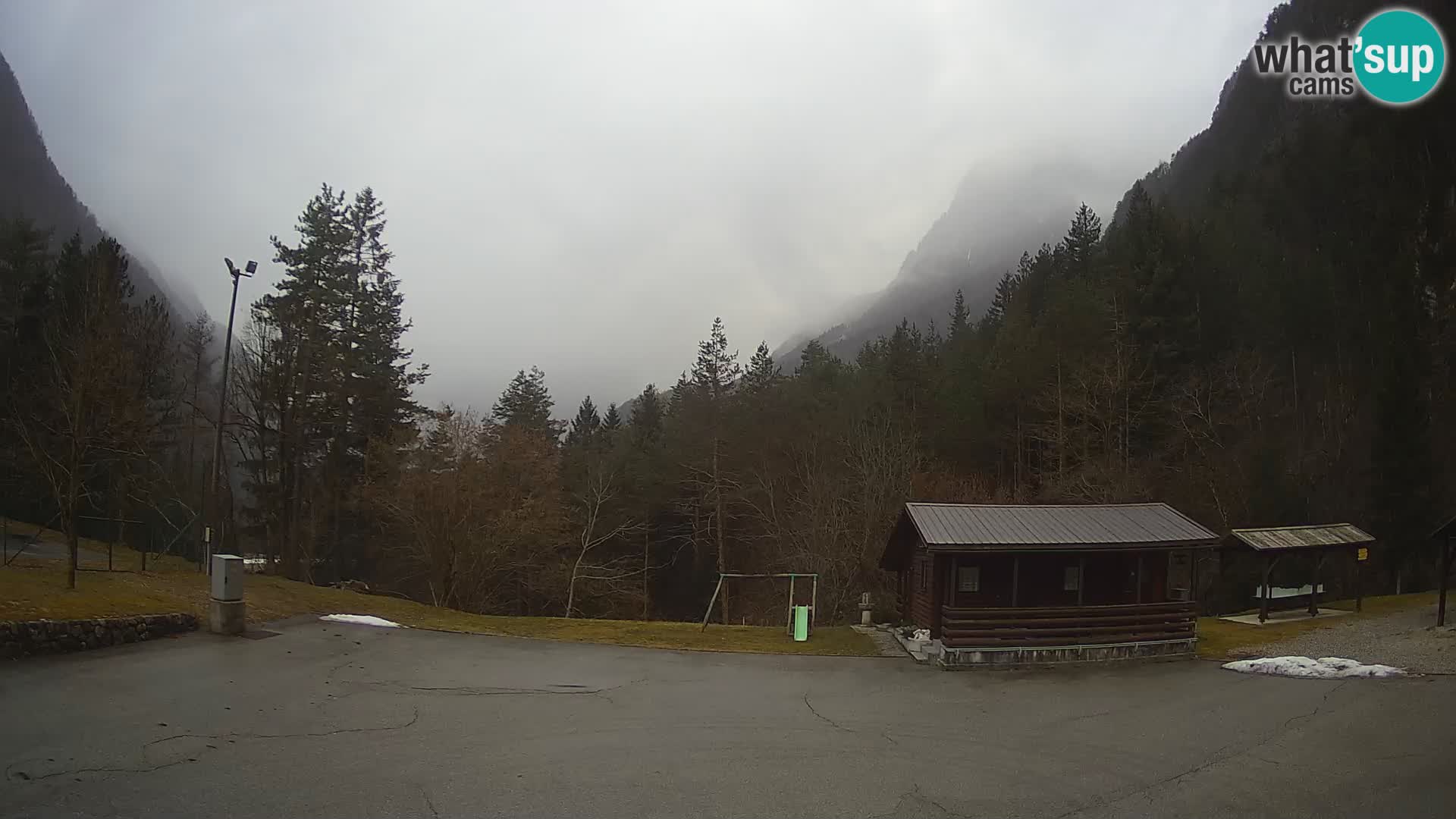 Log pod Mangartom Webcam – Blick auf Jerebica und Rombon – Bovec – Slowenien