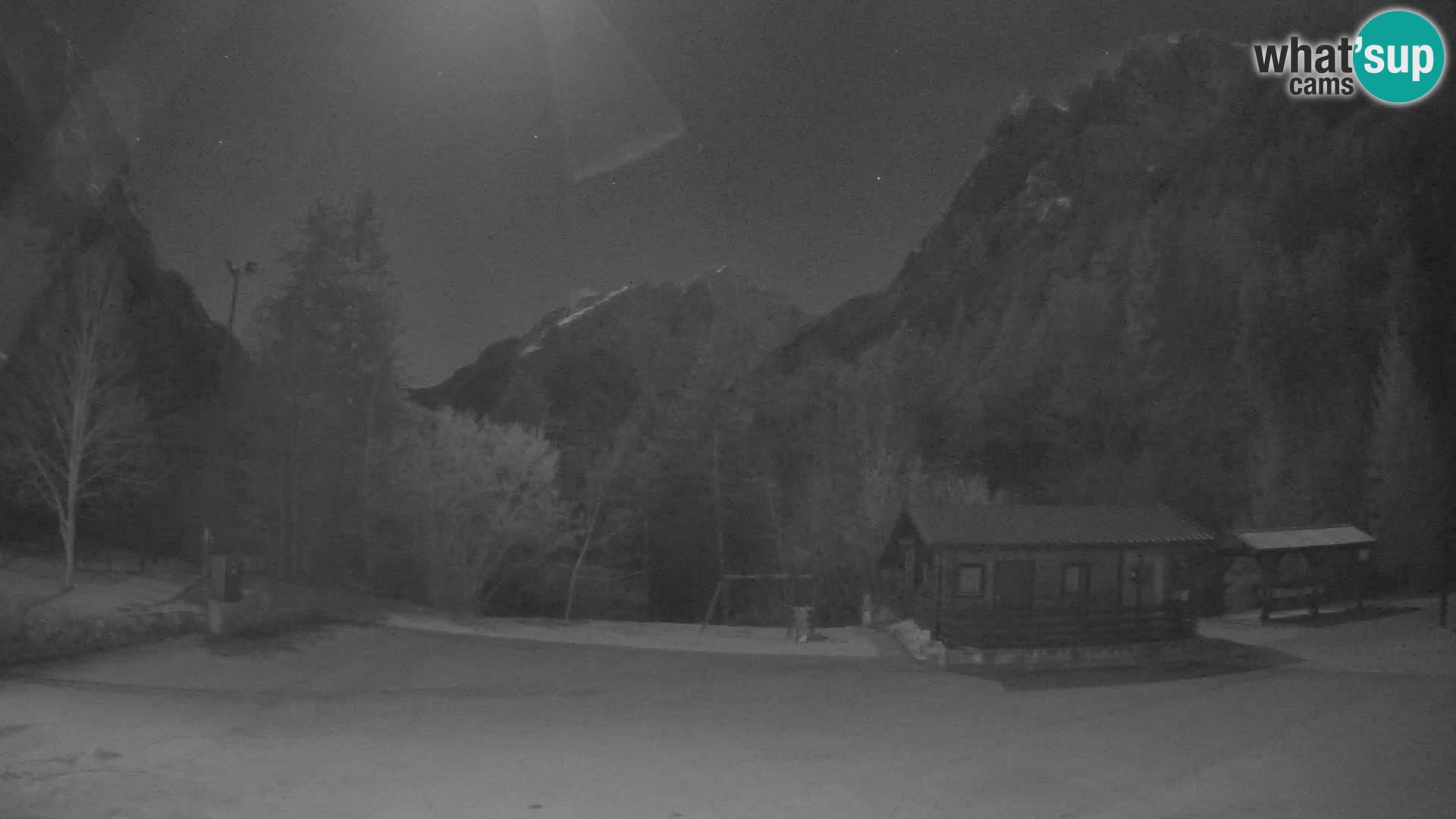 Log pod Mangartom webcam – View to Jerebica and Rombon – Bovec – Slovenia