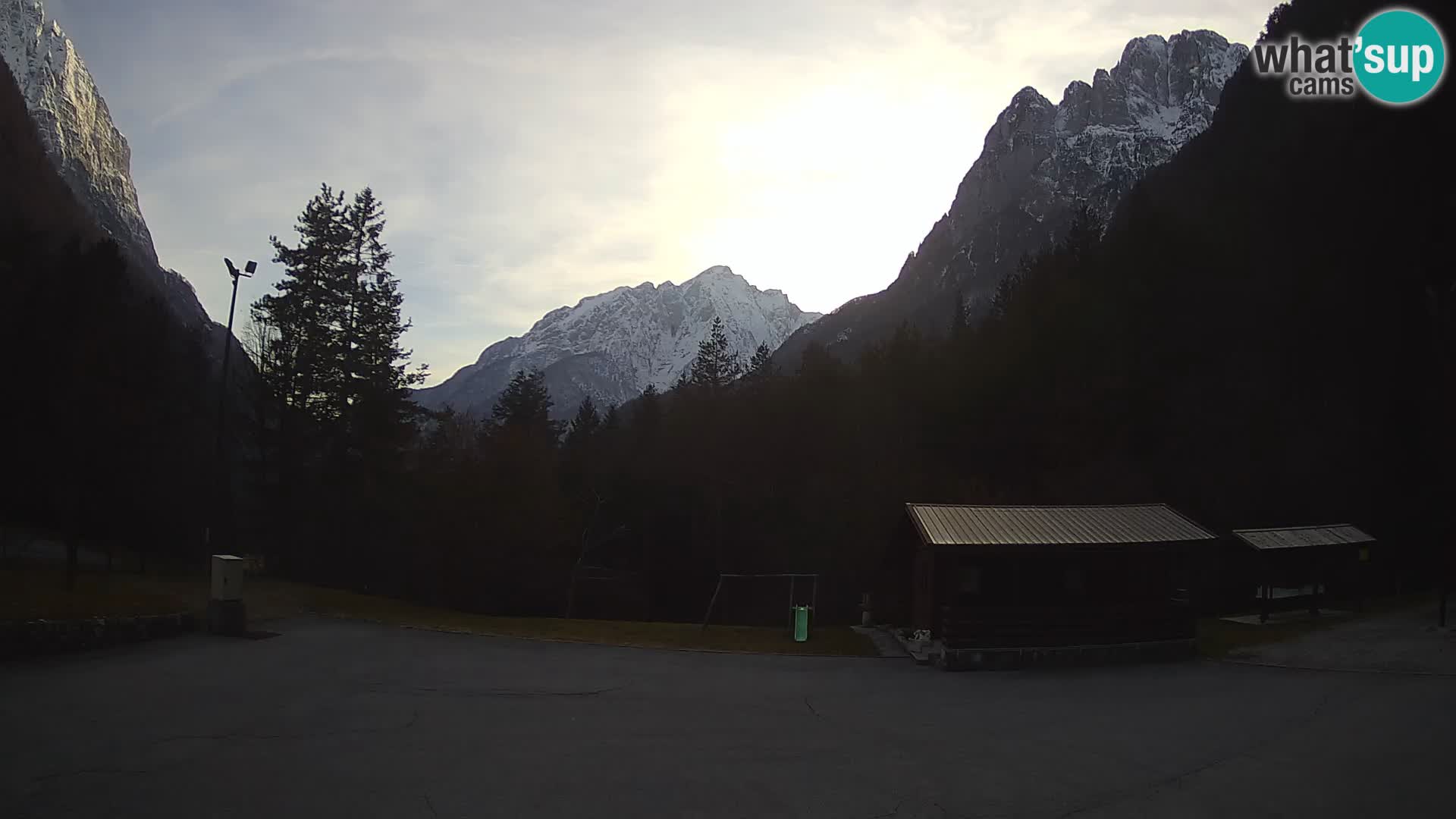 Log pod Mangartom webcam – View to Jerebica and Rombon – Bovec – Slovenia