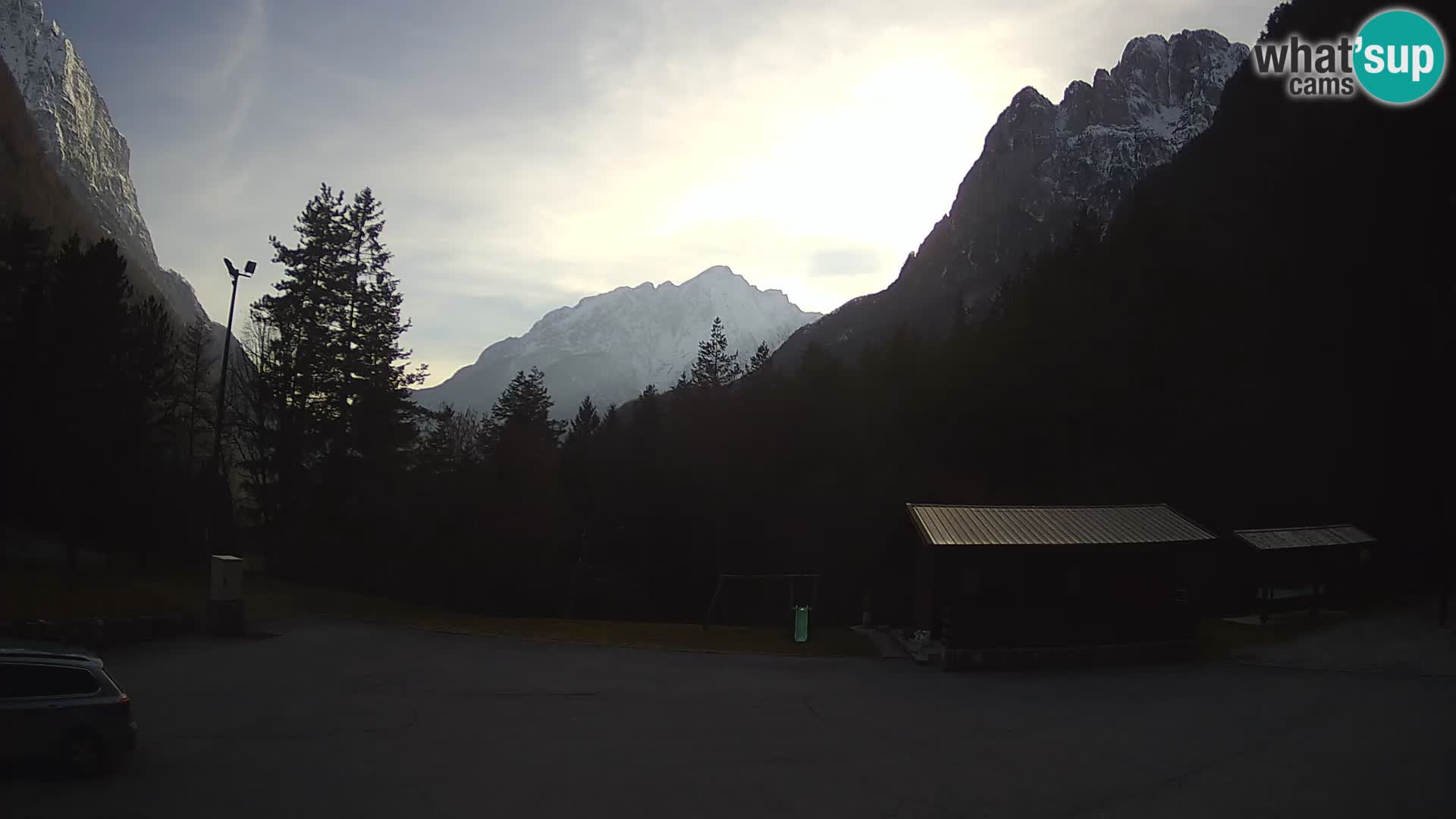 Log pod Mangartom webcam – View to Jerebica and Rombon – Bovec – Slovenia