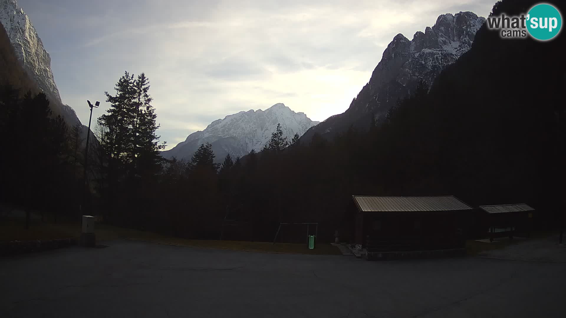 Log pod Mangartom webcam – View to Jerebica and Rombon – Bovec – Slovenia