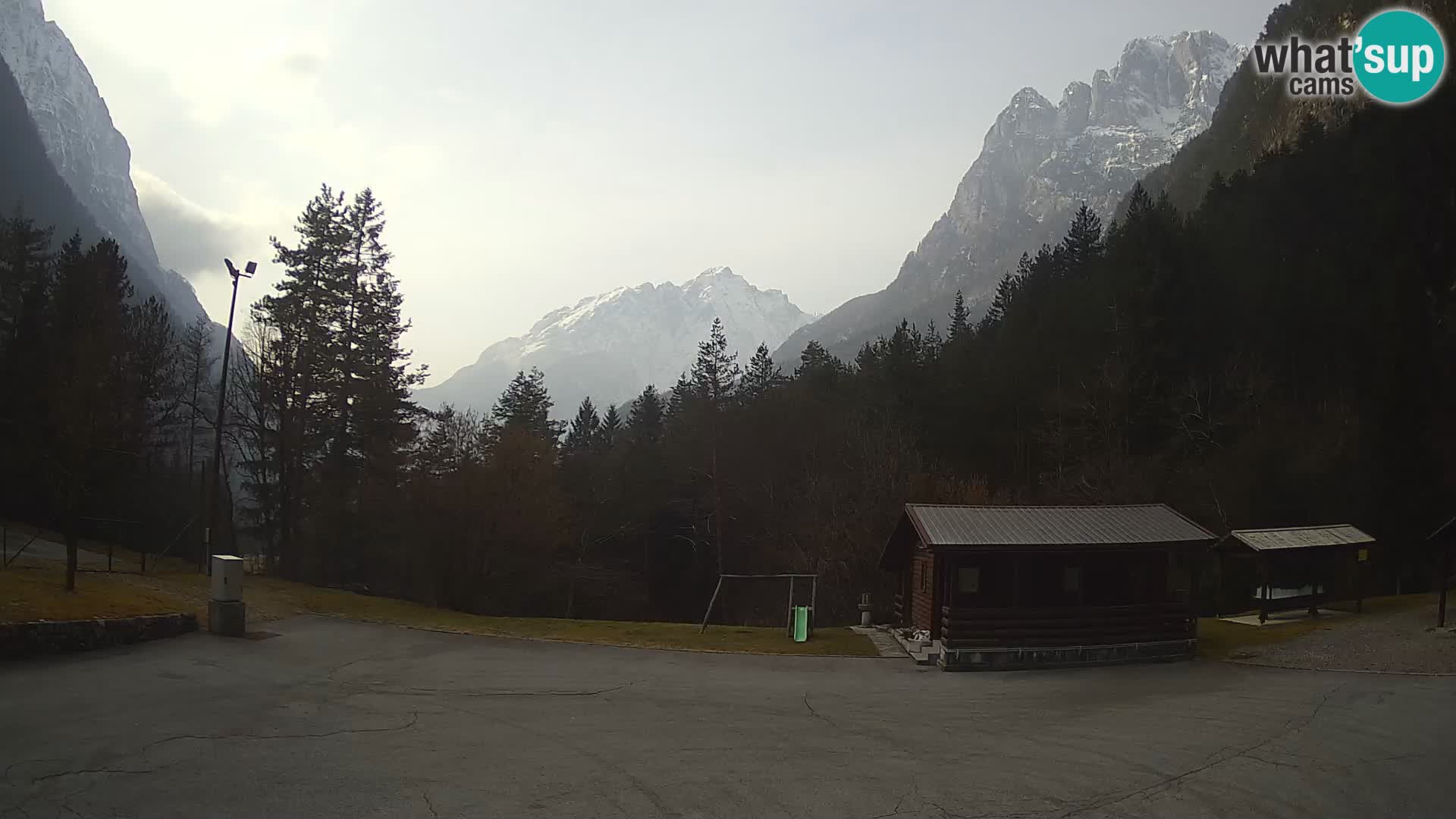 Log pod Mangartom webcam – Vue sur Jerebica et Rombon – Bovec – Slovénie