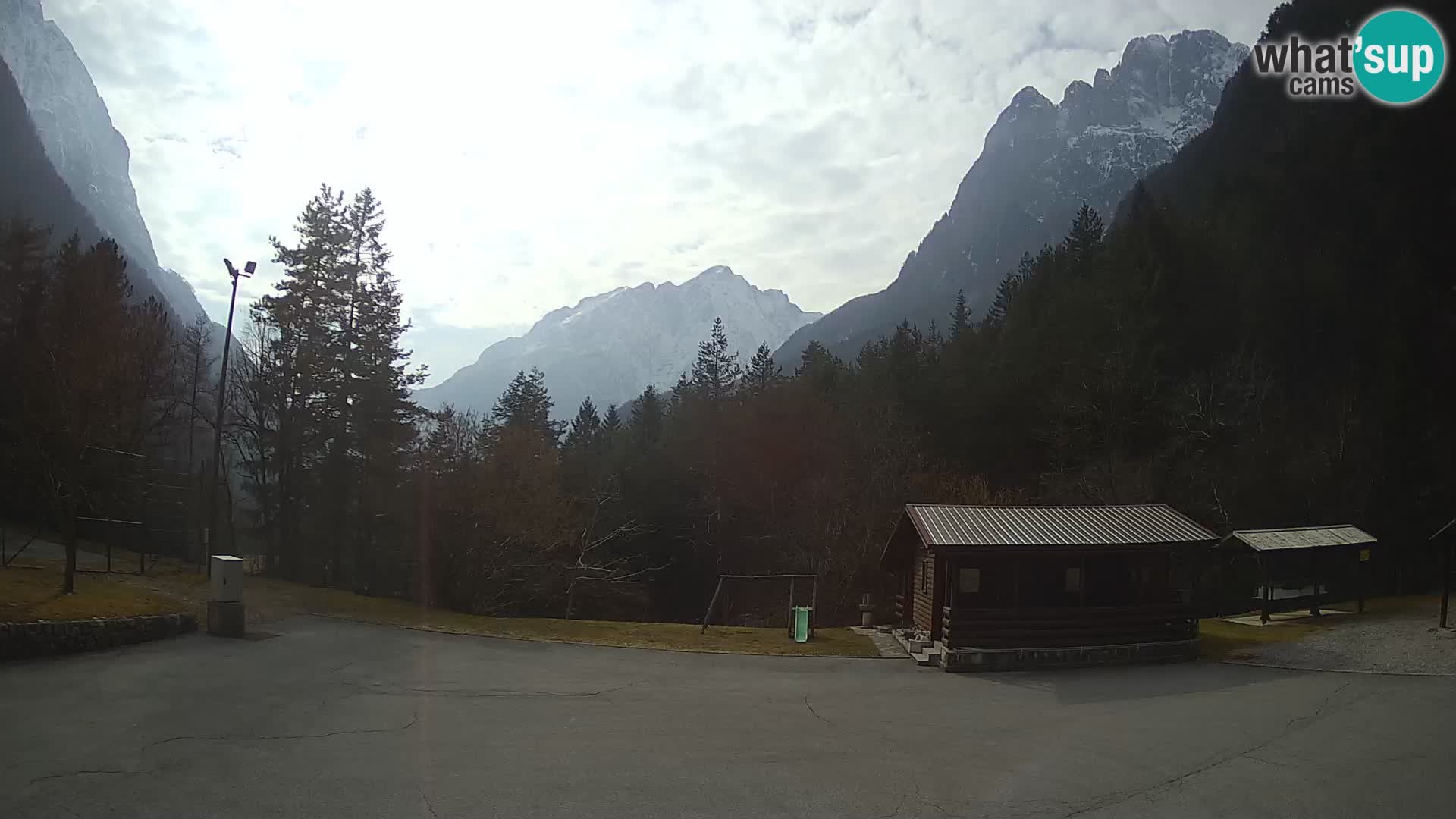 Log pod Mangartom webcam – View to Jerebica and Rombon – Bovec – Slovenia