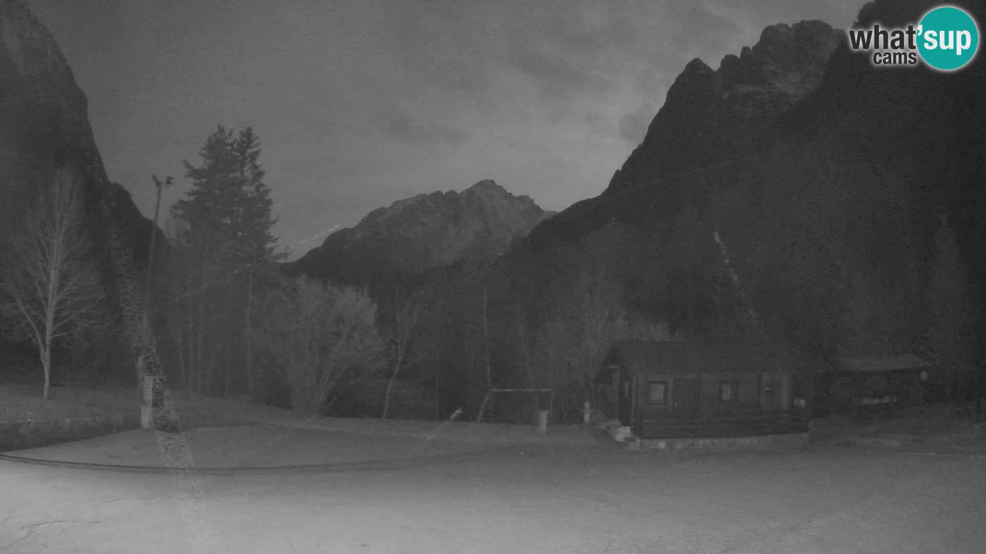 Log pod Mangartom webcam – View to Jerebica and Rombon – Bovec – Slovenia