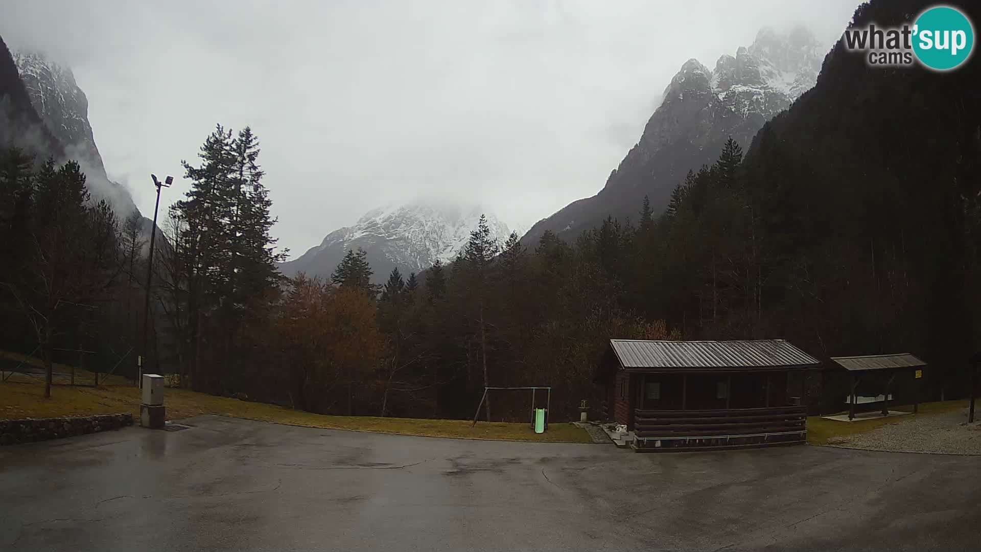 Web kamera Log pod Mangartom – Pogled na Jerebicu i Rombon – Bovec – Slovenija