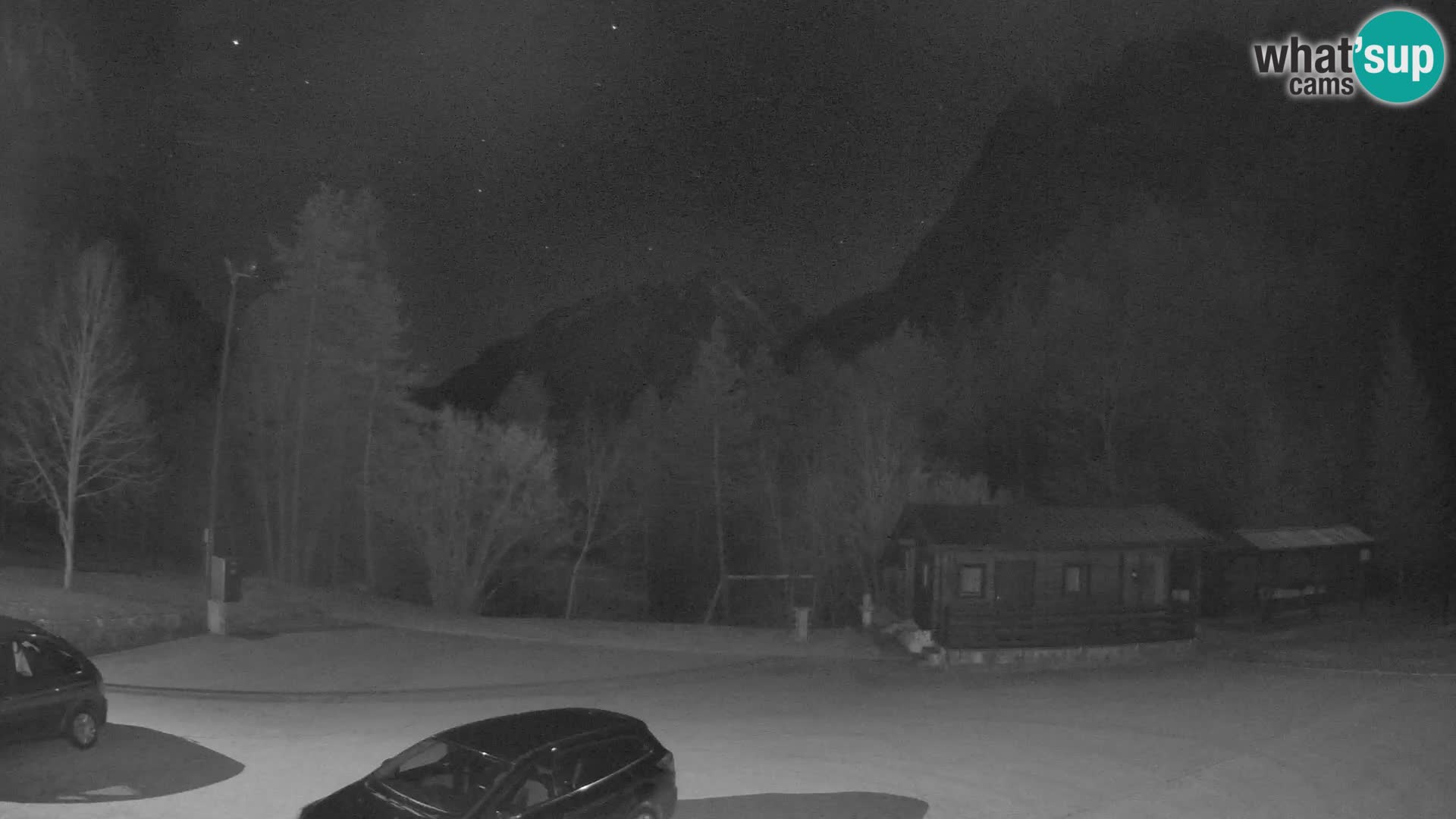 Log pod Mangartom webcam – Vista su Jerebica e Rombon – Bovec – Slovenia