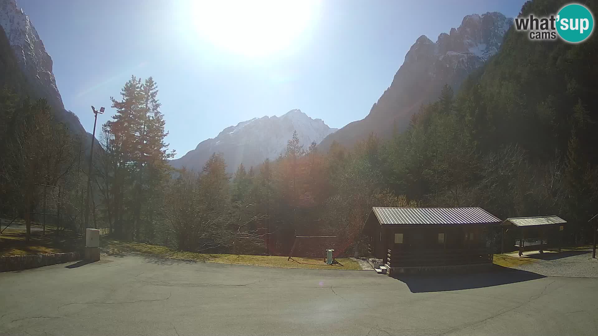 Log pod Mangartom webcam – Vue sur Jerebica et Rombon – Bovec – Slovénie