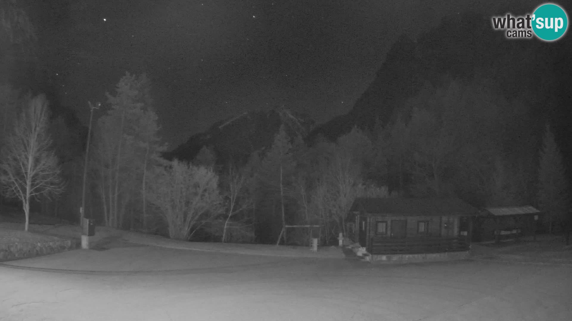 Log pod Mangartom webcam – View to Jerebica and Rombon – Bovec – Slovenia