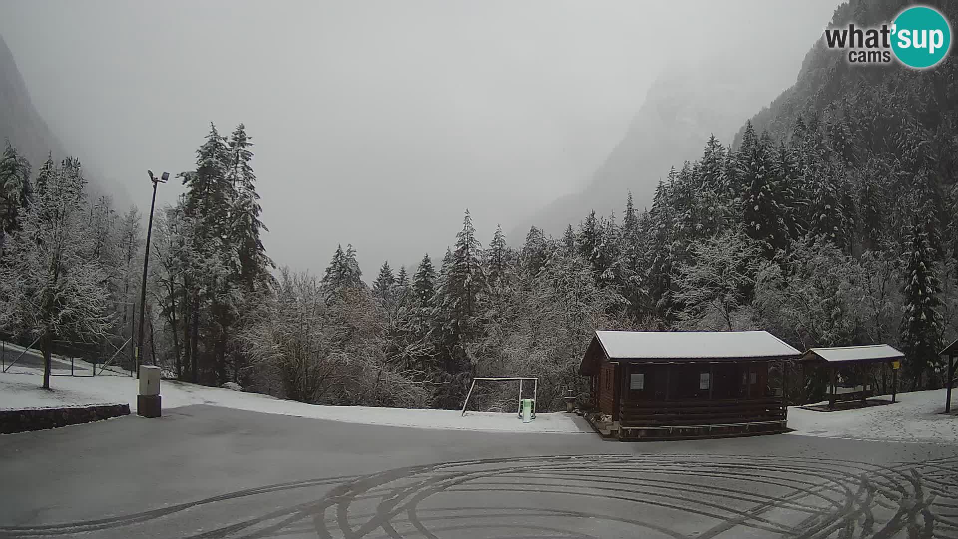 Log pod Mangartom webcam – Vue sur Jerebica et Rombon – Bovec – Slovénie