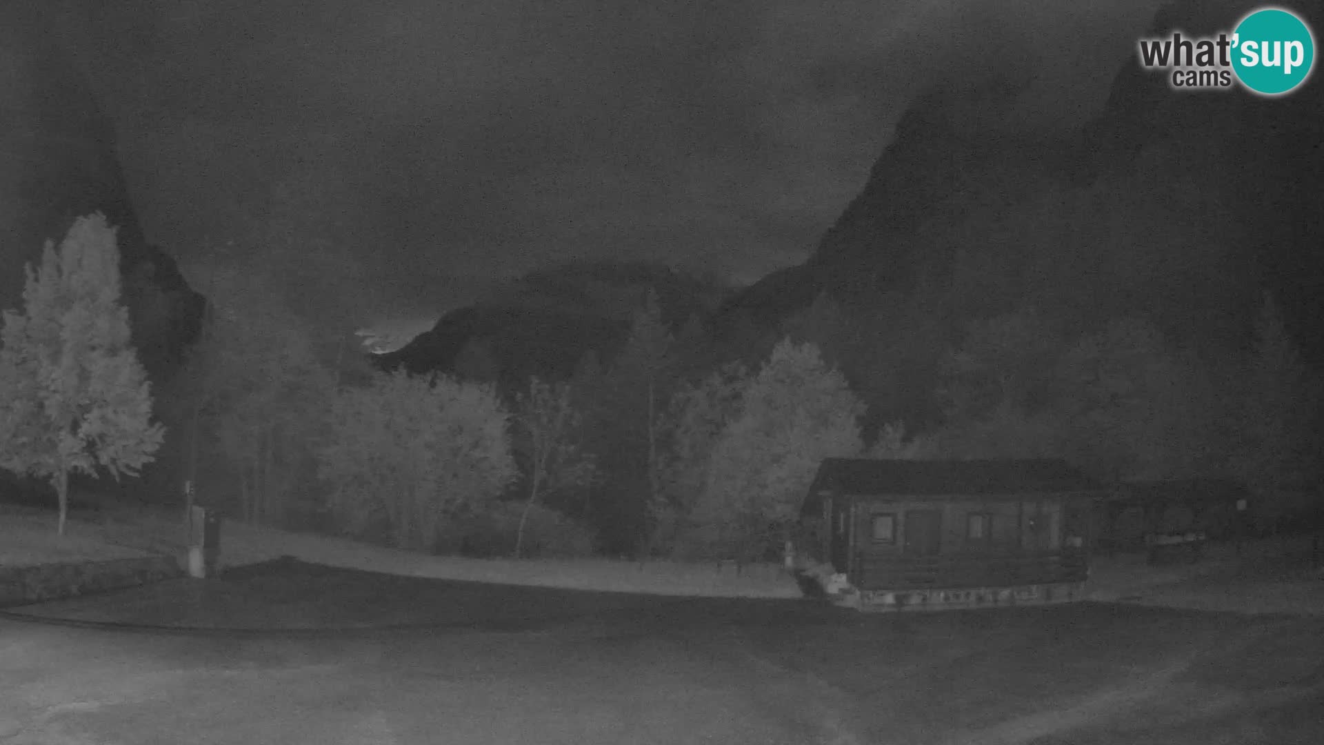 Log pod Mangartom webcam – View to Jerebica and Rombon – Bovec – Slovenia