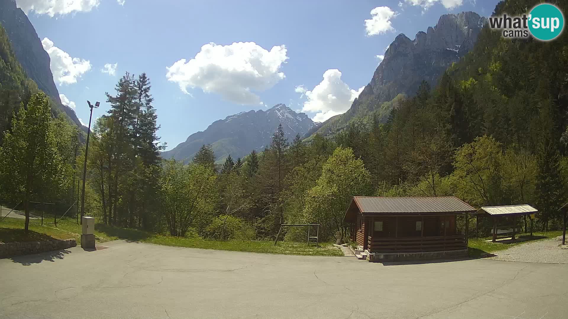 Log pod Mangartom webcam – Vue sur Jerebica et Rombon – Bovec – Slovénie