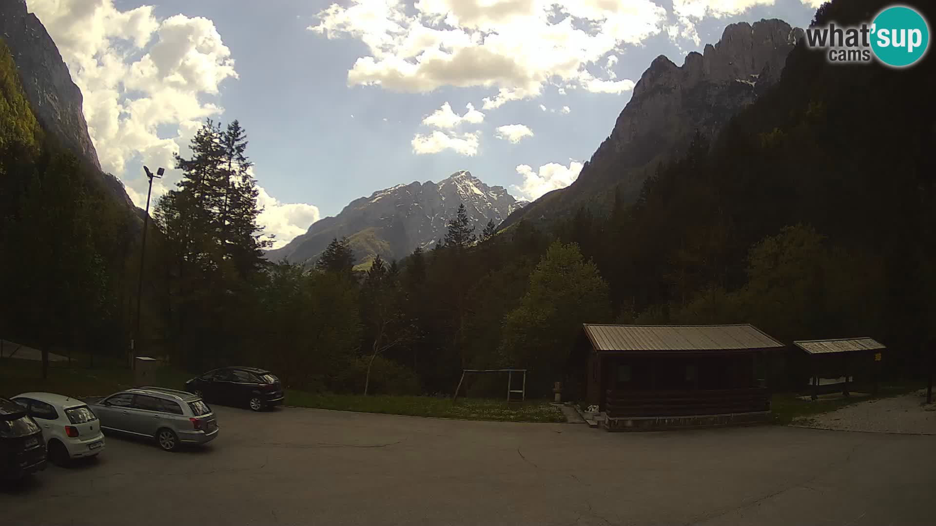 Log pod Mangartom webcam – Vue sur Jerebica et Rombon – Bovec – Slovénie