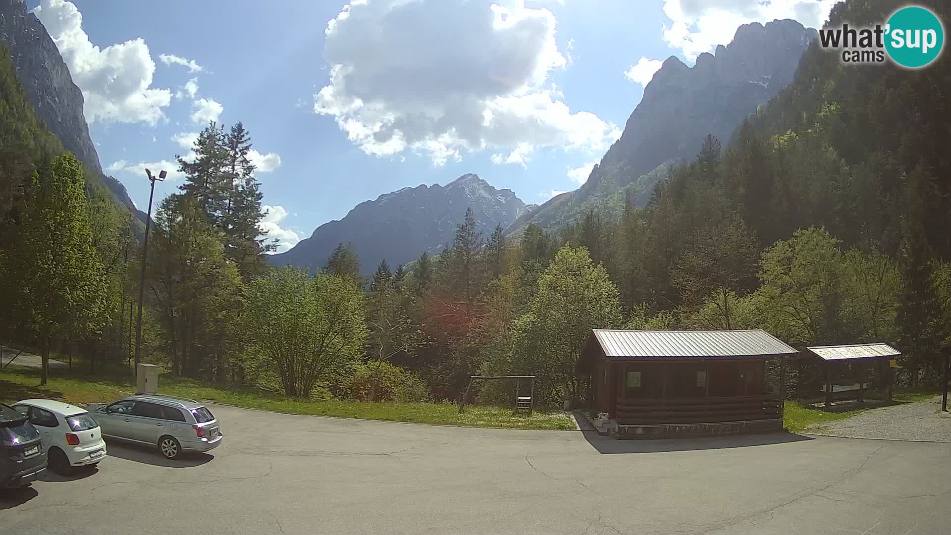 Log pod Mangartom webcam – Vue sur Jerebica et Rombon – Bovec – Slovénie