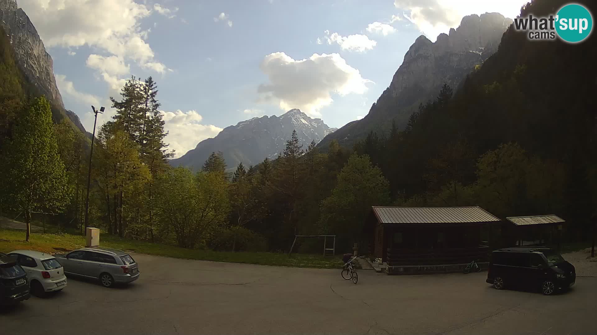 Web kamera Log pod Mangartom – Pogled na Jerebicu i Rombon – Bovec – Slovenija