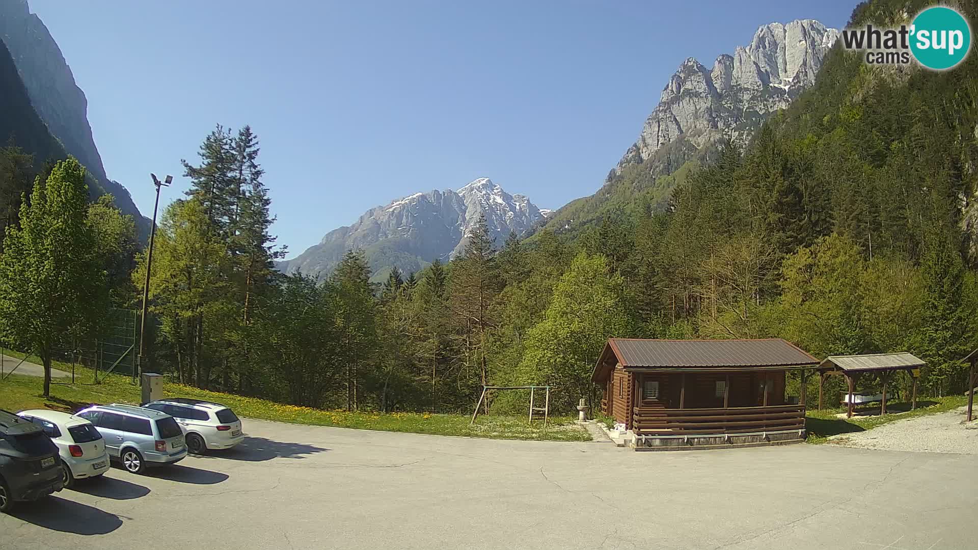 Cámara web Log pod Mangartom – Vista a Jerebica y Rombon – Bovec – Eslovenia