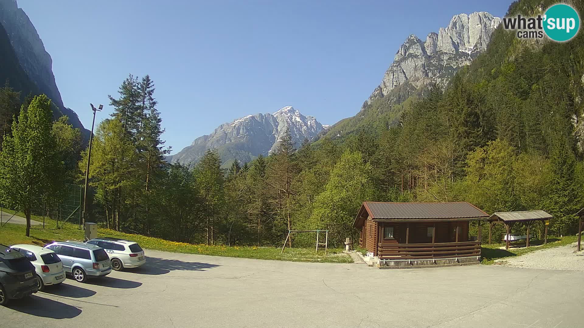 Cámara web Log pod Mangartom – Vista a Jerebica y Rombon – Bovec – Eslovenia