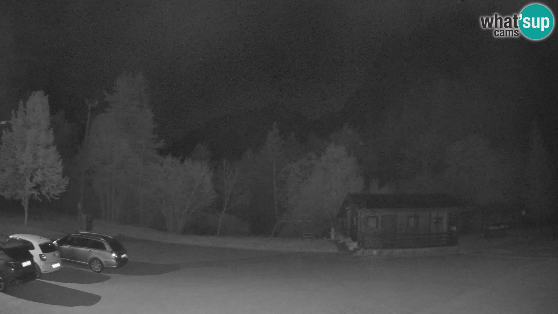 Log pod Mangartom webcam – Vista su Jerebica e Rombon – Bovec – Slovenia