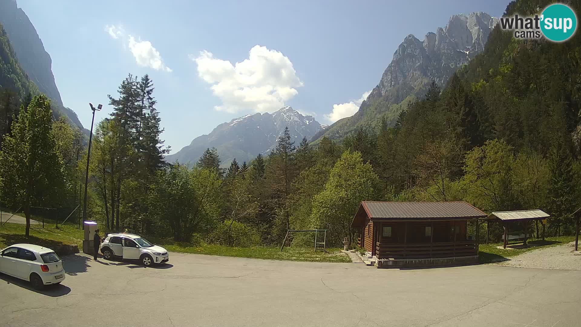 Web kamera Log pod Mangartom – Pogled na Jerebicu i Rombon – Bovec – Slovenija