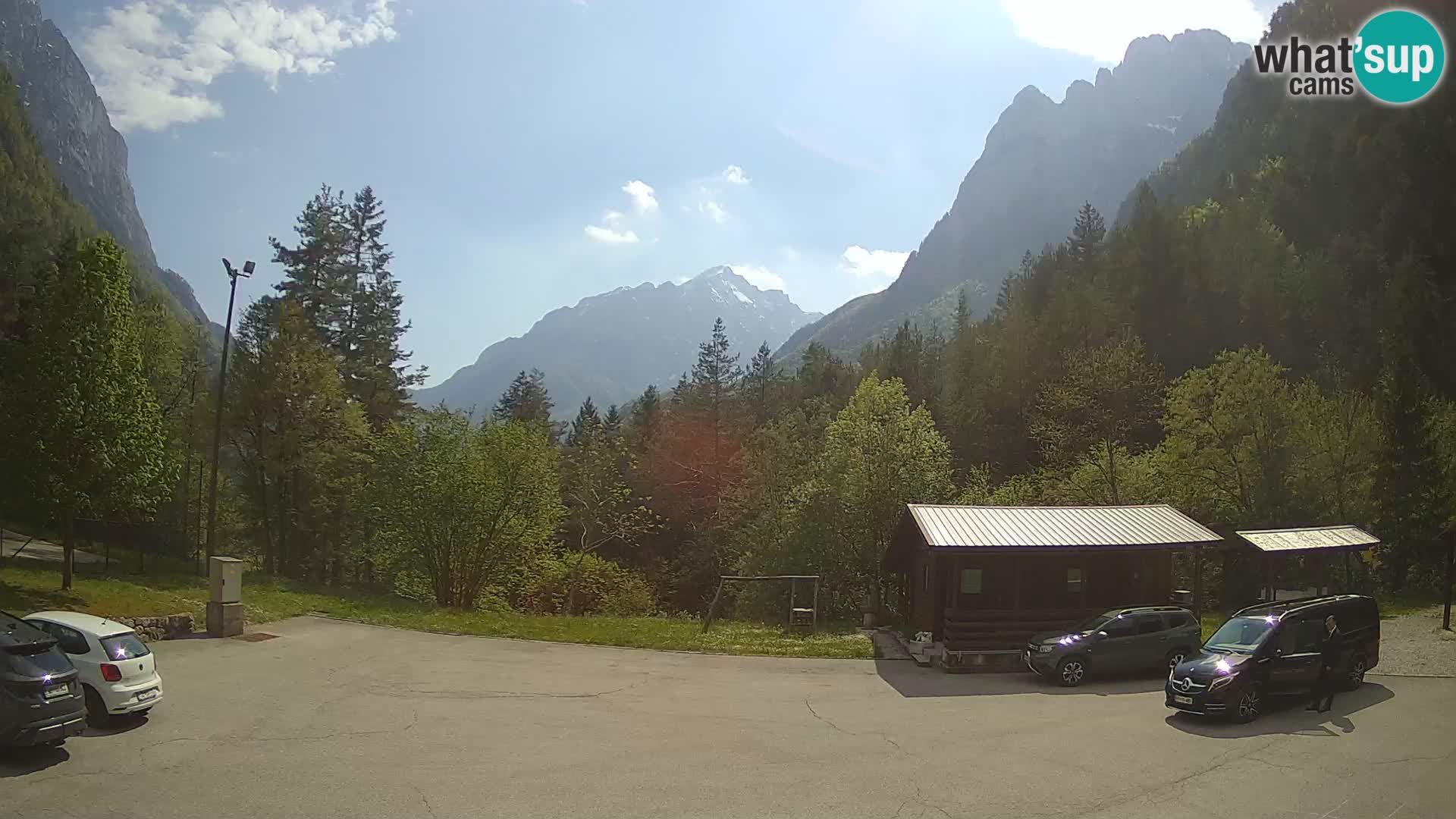 Web kamera Log pod Mangartom – Pogled na Jerebicu i Rombon – Bovec – Slovenija