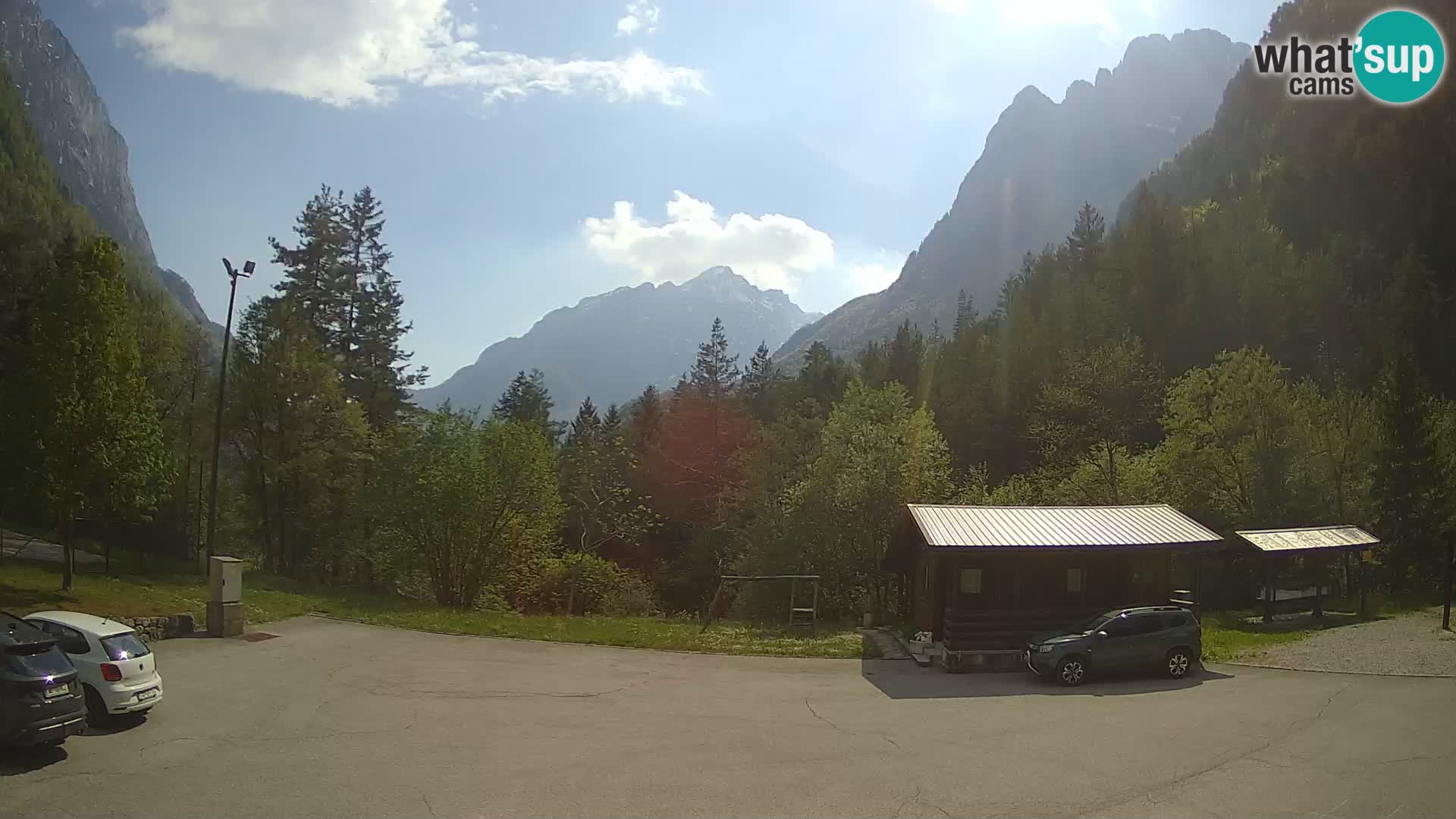 Cámara web Log pod Mangartom – Vista a Jerebica y Rombon – Bovec – Eslovenia