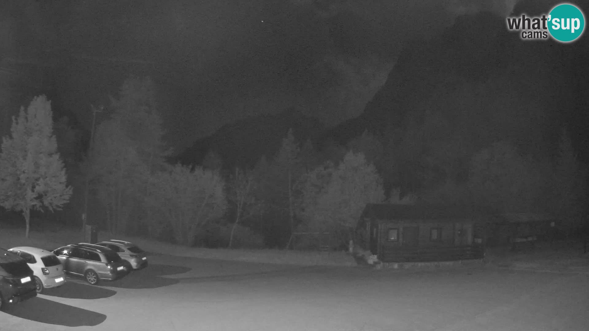 Log pod Mangartom webcam – Vista su Jerebica e Rombon – Bovec – Slovenia