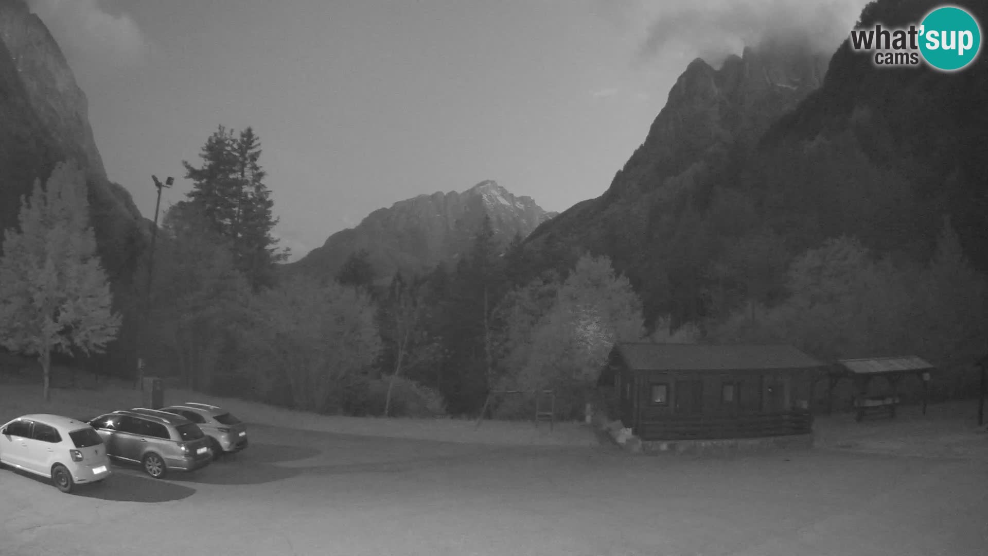 Cámara web Log pod Mangartom – Vista a Jerebica y Rombon – Bovec – Eslovenia