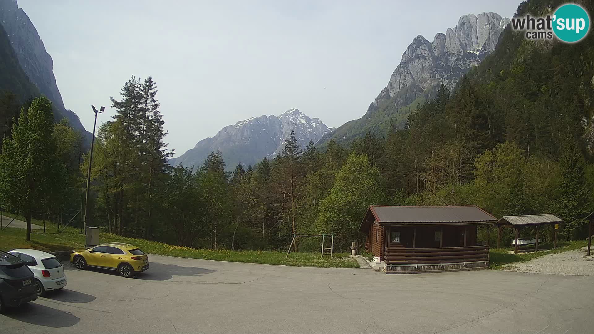 Log pod Mangartom webcam – Vue sur Jerebica et Rombon – Bovec – Slovénie