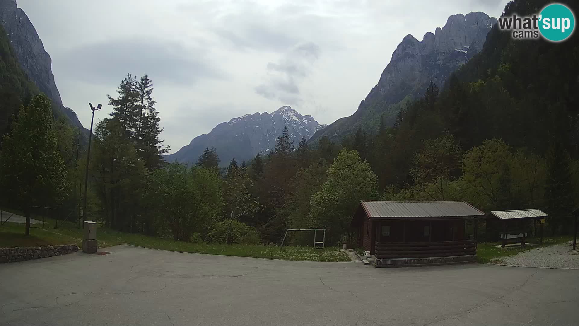 Log pod Mangartom webcam – Vue sur Jerebica et Rombon – Bovec – Slovénie