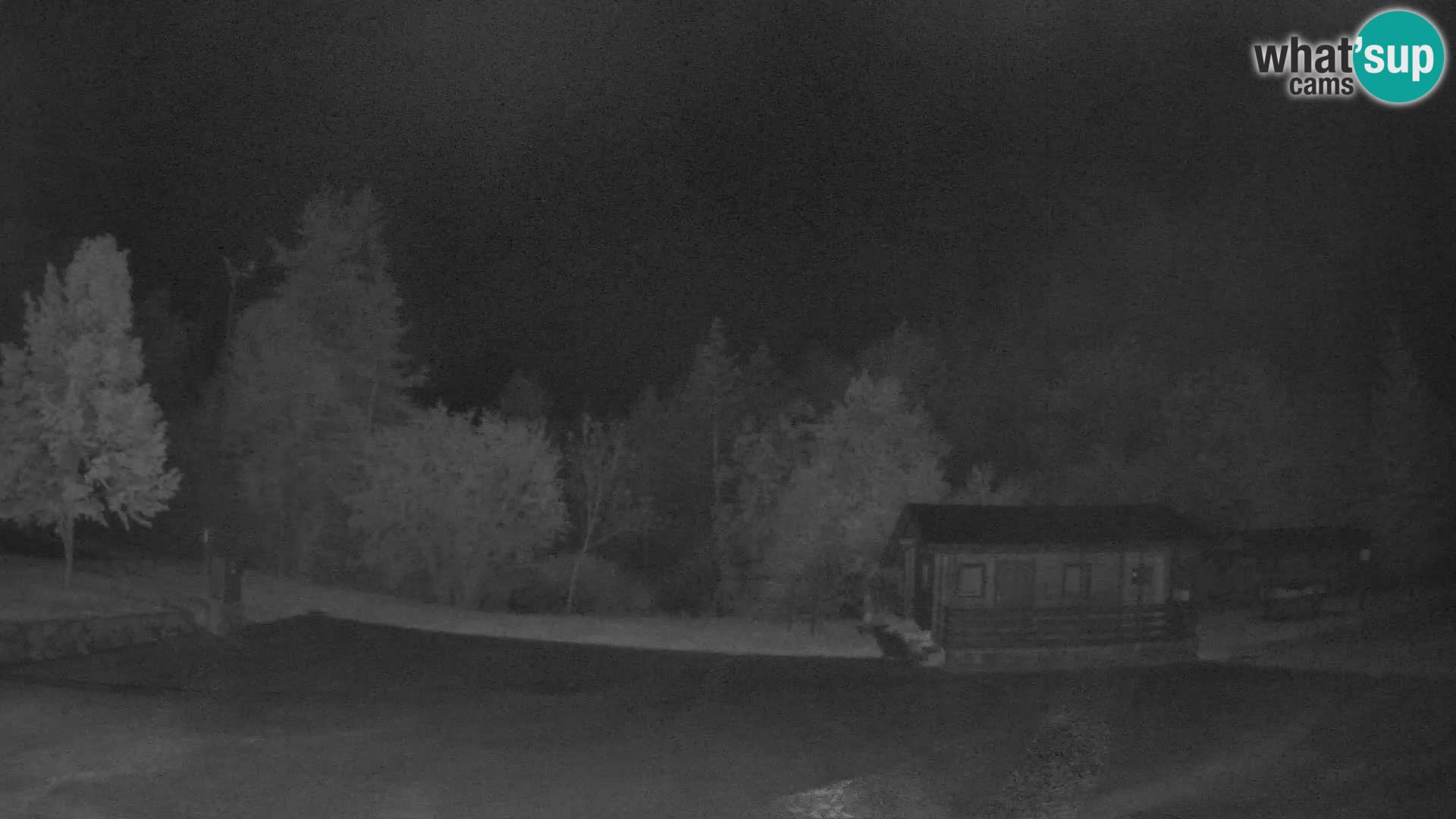 Spletna kamera Log pod Mangartom – Pogled na Jerebico in Rombon – Bovec – Slovenija