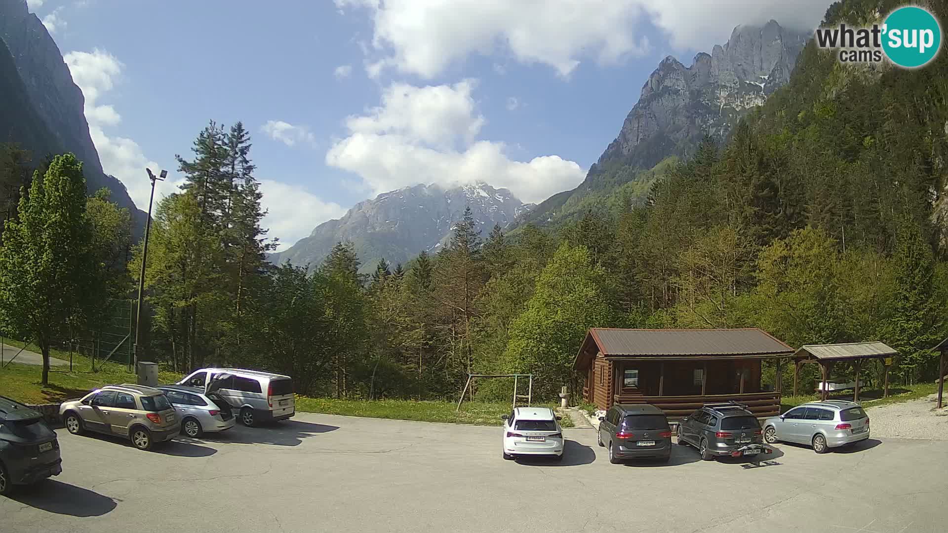 Log pod Mangartom webcam – Vue sur Jerebica et Rombon – Bovec – Slovénie