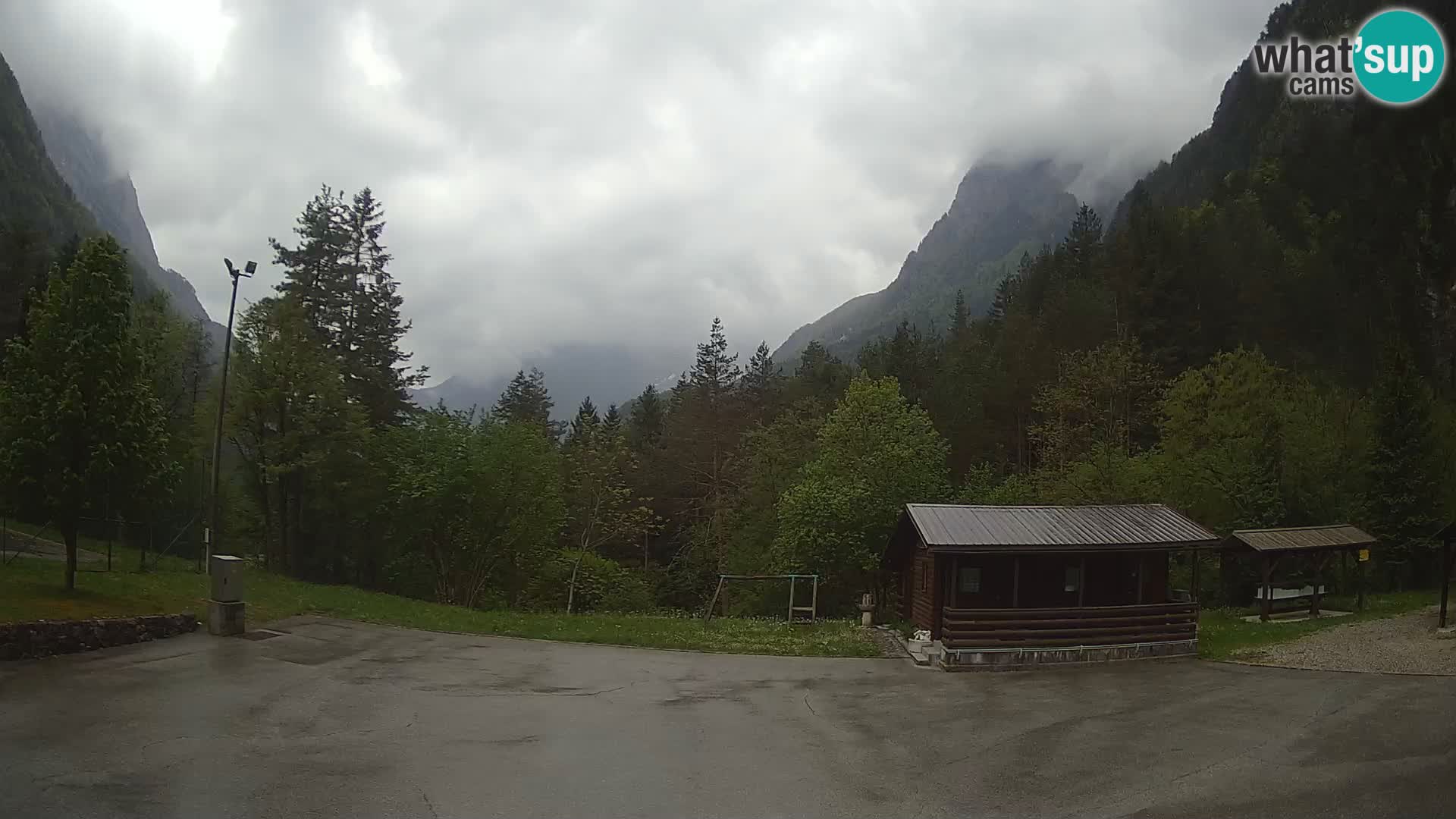 Cámara web Log pod Mangartom – Vista a Jerebica y Rombon – Bovec – Eslovenia