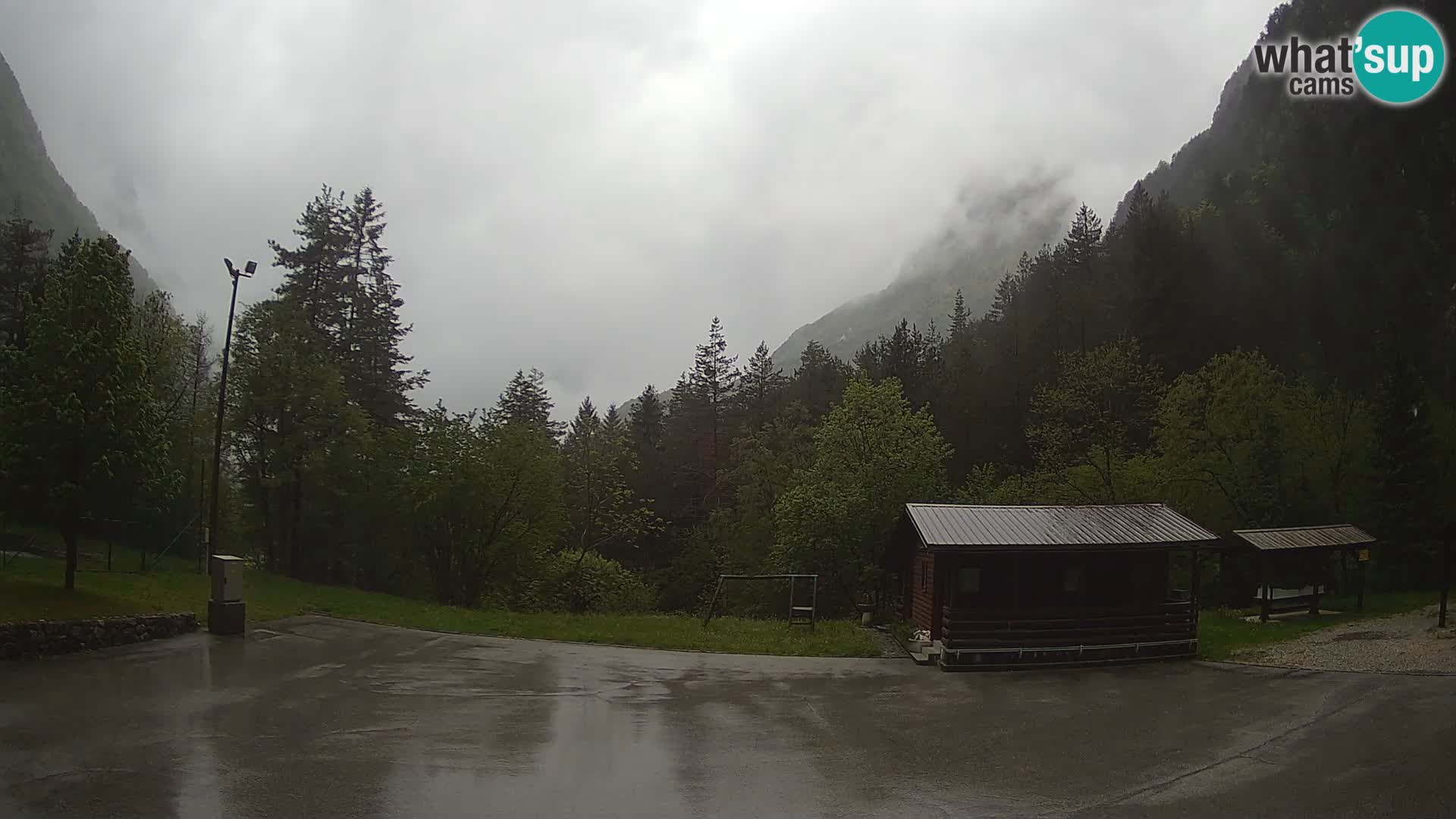 Log pod Mangartom webcam – Vue sur Jerebica et Rombon – Bovec – Slovénie
